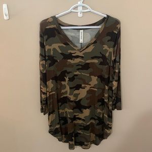 Camo tunic by Zenana Premium size medium